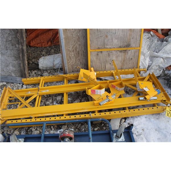 Scaffolding Yellow C/W 2 Platforms