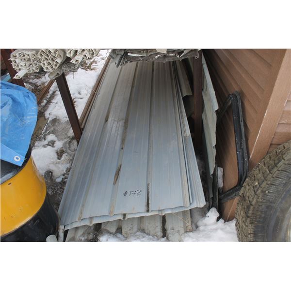 Pallet Racking c/w plastic pipe, edging and Tin