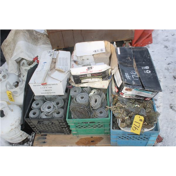 Pallet of Nails and Screws