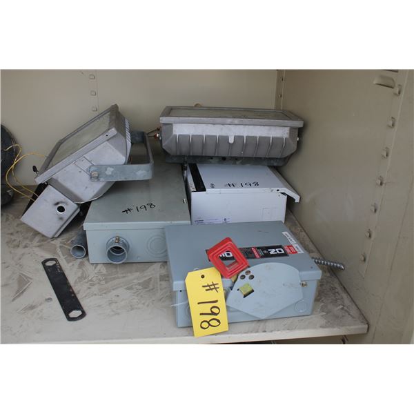 Electrical Panels and two lights