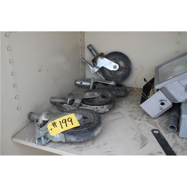Four Scaffold wheels