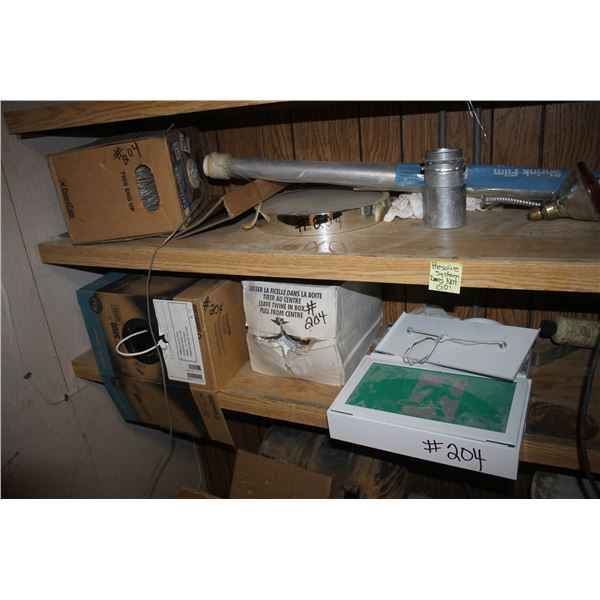 Exit signs Wiring and misc., in  enclosed area excluding  pressure System and tank