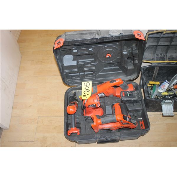 Black and Decker Cordless unit c/w Case