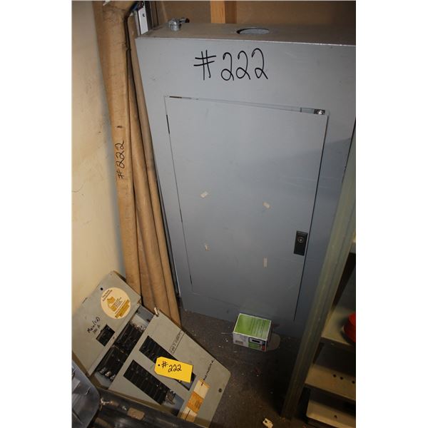 Electrical Panels and hardware in corner