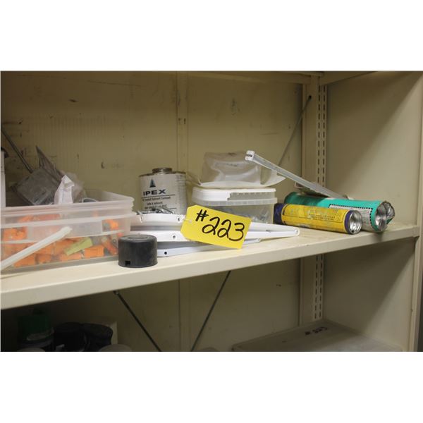 Misc on Metal Cabinet, Screws,Bolts,Paint,and Cabinet