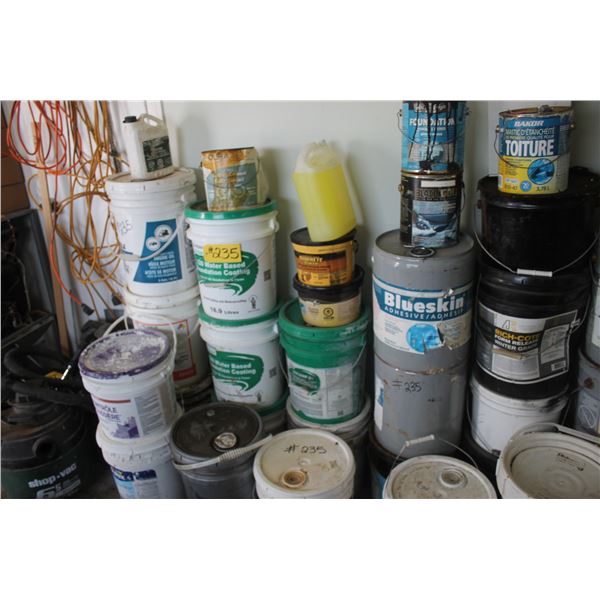 Large quantity of Paint and Adhesives