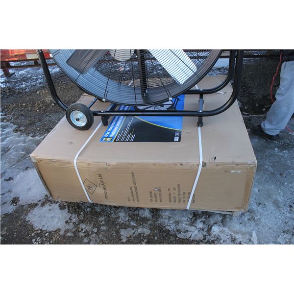 42" POWERFIST- 2 SPEED ELECTRIC FAN (AS NEW) STILL IN CRATE