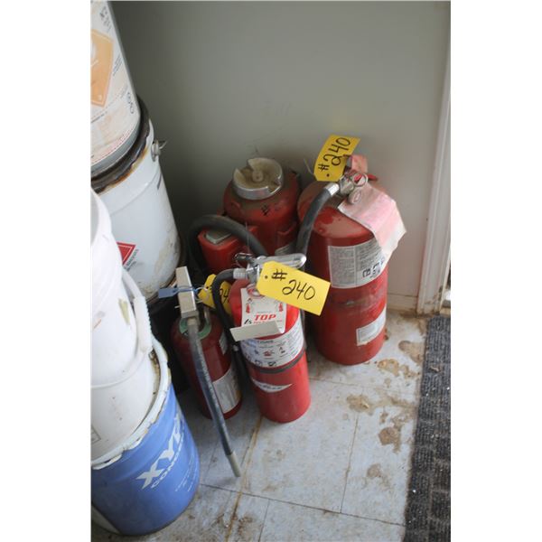 Five  (5) fire Extinguishers'