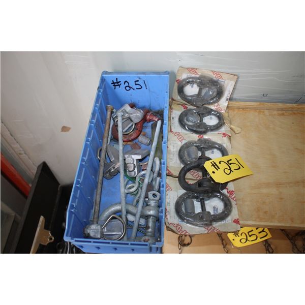 QUANTITY OF SHACKLES AND CHAIN CONNECTORS