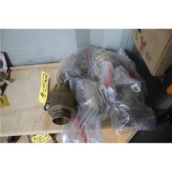 APPROX. QTY 6 OF 2" BRASS VALVES