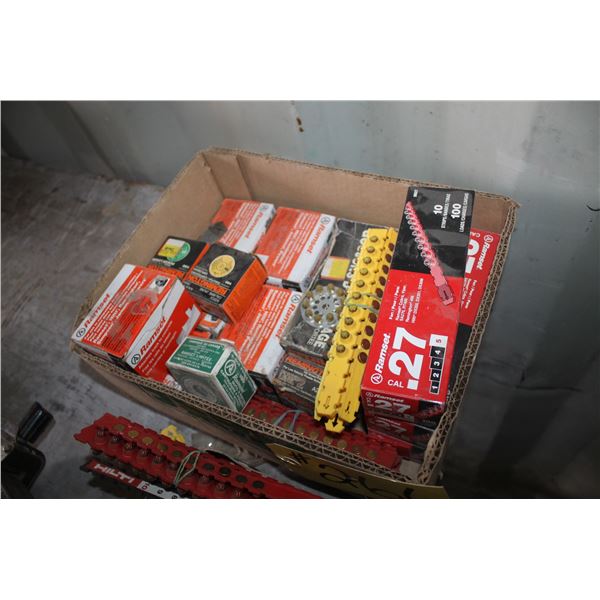 BOX OF CARTRIDGES RAMSET STRIPS