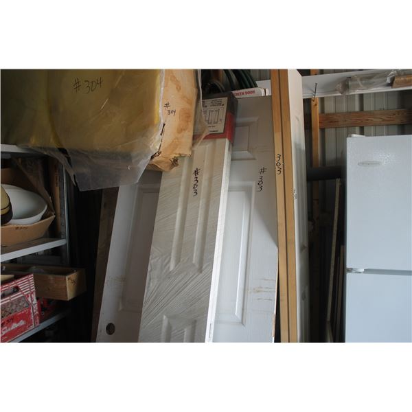 QTY OF BY-FOLD AND REGULAR DOORS AND MOLDING