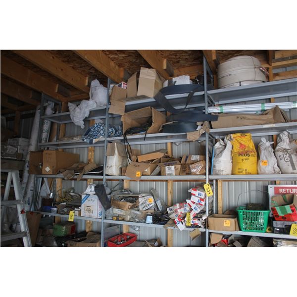 3 SECTIONS OF METAL SHELVING ONLY (CANNOT BE REMOVED UNTIL FRIDAY, FEB 25TH)