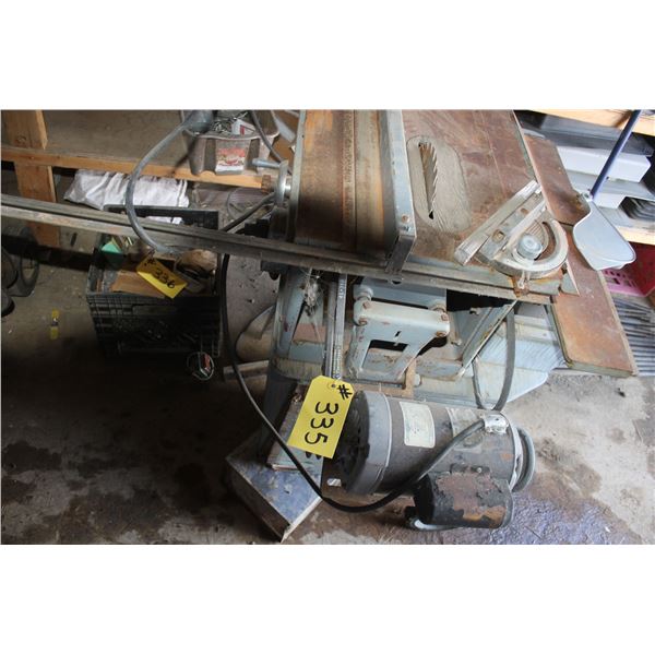 TABLE SAW (ONE LEG IS THERE BUT BROKEN)