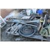 Image 1 : CABLE, BROOMS, HANDLES, TUBING AND MISC. STEEL