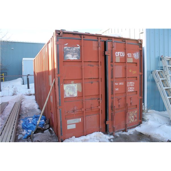 20' SEACAN (CANNOT BE MOVED TIL FRIDAY NOON, FEB 25TH)