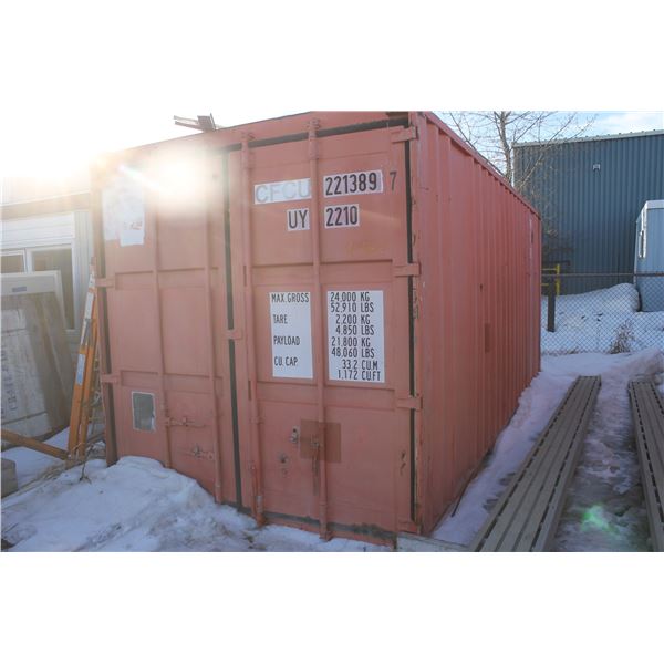 20' SEACAN (CANNOT BE MOVED TIL FRIDAY NOON, FEB 25TH)