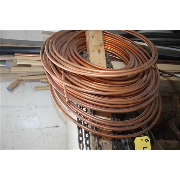 ROLL OF COPPER AND CHAIN