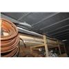 Image 1 : TOP SHELF- COPPER TUBES, LUMBER, ROOFING PAPER