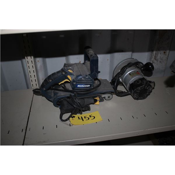 BELT SANDER AND ROUTER