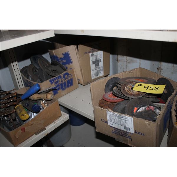 MISC. TOOLS, GRINDING DISCS AND SAW BLADES