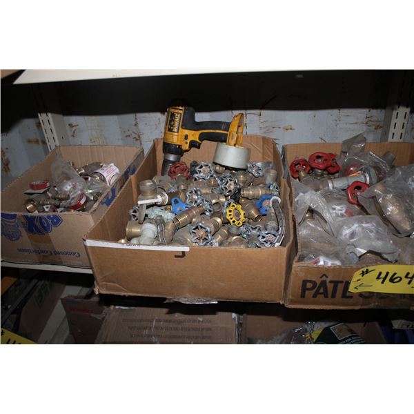 QTY OF NEW VALVES, PLUMBING AND ACCES.