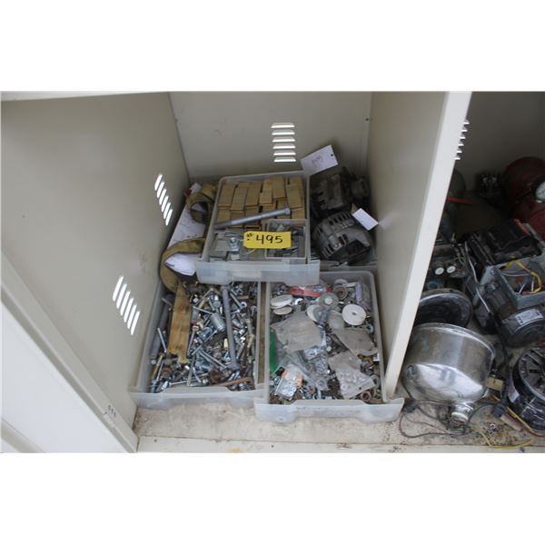STAPLES, 2 ALTERNATORS, MISC. BOLTS