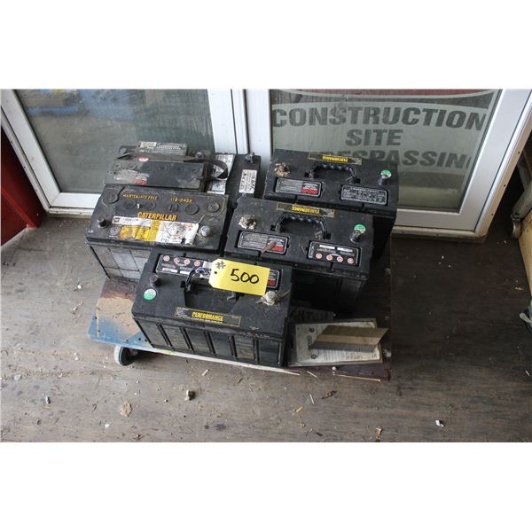 6 USED BATTERIES