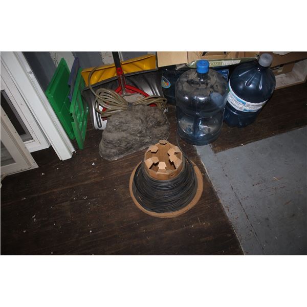 SHOVELS AND WATER BOTTLES