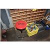 Image 1 : WOOD BOLT BIN, HILTI BOLTS, CHAIR, TOOLS