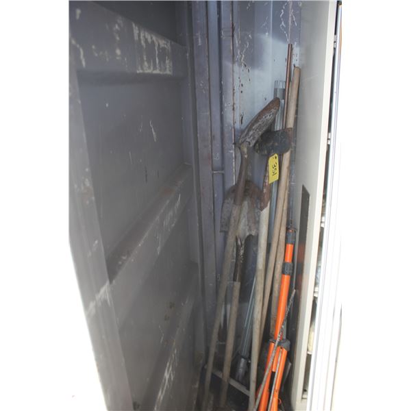 MISC TOOLS IN CORNER OF SEACAN