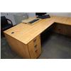 Image 1 : L-SHAPED DESK C/W CREDENZA AND KEY. ARE LOCATED IN REDWATER, JDR INSURANCE OFFICE, 1 BLOCK EAST OF T