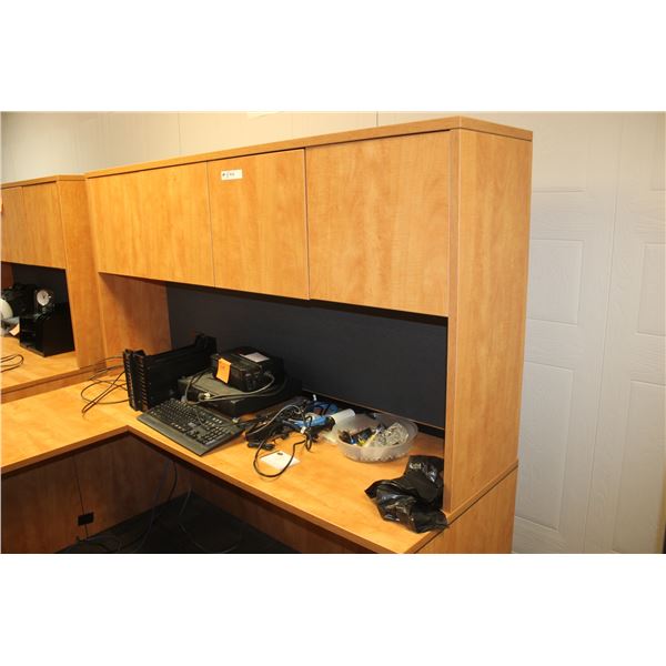 L-SHAPED OFFICE WORK STATION. ARE LOCATED IN REDWATER, JDR INSURANCE OFFICE, 1 BLOCK EAST OF THE TRE