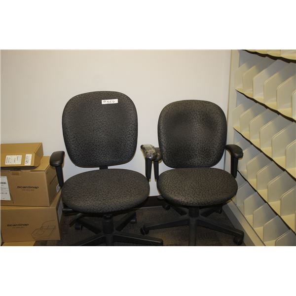 2 OFFICE CHAIRS. ARE LOCATED IN REDWATER, JDR INSURANCE OFFICE, 1 BLOCK EAST OF THE TREASURY BRANCH