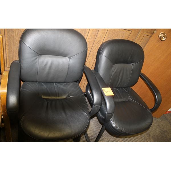 2 BLACK OFFICE CHAIRS. ARE LOCATED IN REDWATER, JDR INSURANCE OFFICE, 1 BLOCK EAST OF THE TREASURY B