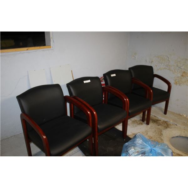 4 OFFICE CHAIRS. ARE LOCATED IN REDWATER, JDR INSURANCE OFFICE, 1 BLOCK EAST OF THE TREASURY BRANCH