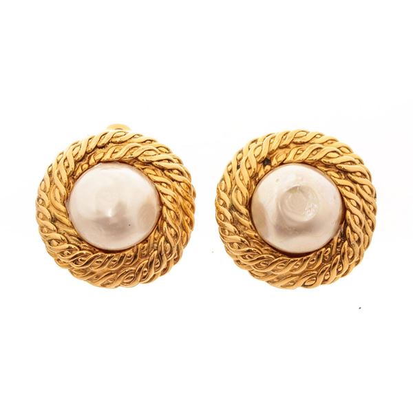 Chanel Gold Braided Earring