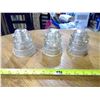 Image 1 : 3 - Glass Dominion Insulators