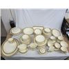 Image 1 : Large and Gold Burleigh Ware Art Deco China Dinner Set decent condition