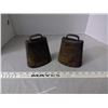 Image 2 : 2 Vintage Brass Cow Bells