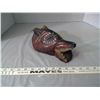 Image 1 : Carved & Painted Wolf Head (Wood)