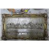 Image 2 : "Last Supper" Wall Art + Plate w/ Wooden Flower Plate