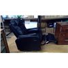 Image 5 : Black leatherite rocking, swivel, reclining chair