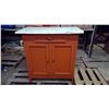 Image 1 : Vintage kitchen cabinet 1 drawer, 2 doors, 2 shelves 36 1/2"x20 1/2"x37"