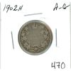 Image 1 : 1902H Canadian Silver Twenty-fice Cent piece
