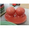 Image 2 : Fiestaware Plates and Salt And Pepper Shakers