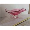 Image 3 : Rose Colored Art Glass Dish