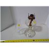 Image 3 : Glass Oil Lamp w/ Chimney