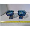 Image 1 : 2 Carnival Glass Candy Dishes