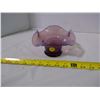 Image 1 : Purple Glass Dish - Petal Rim